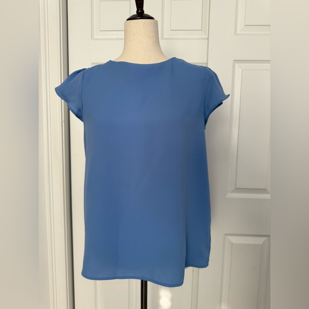Lands' End Women's Blue Blouse